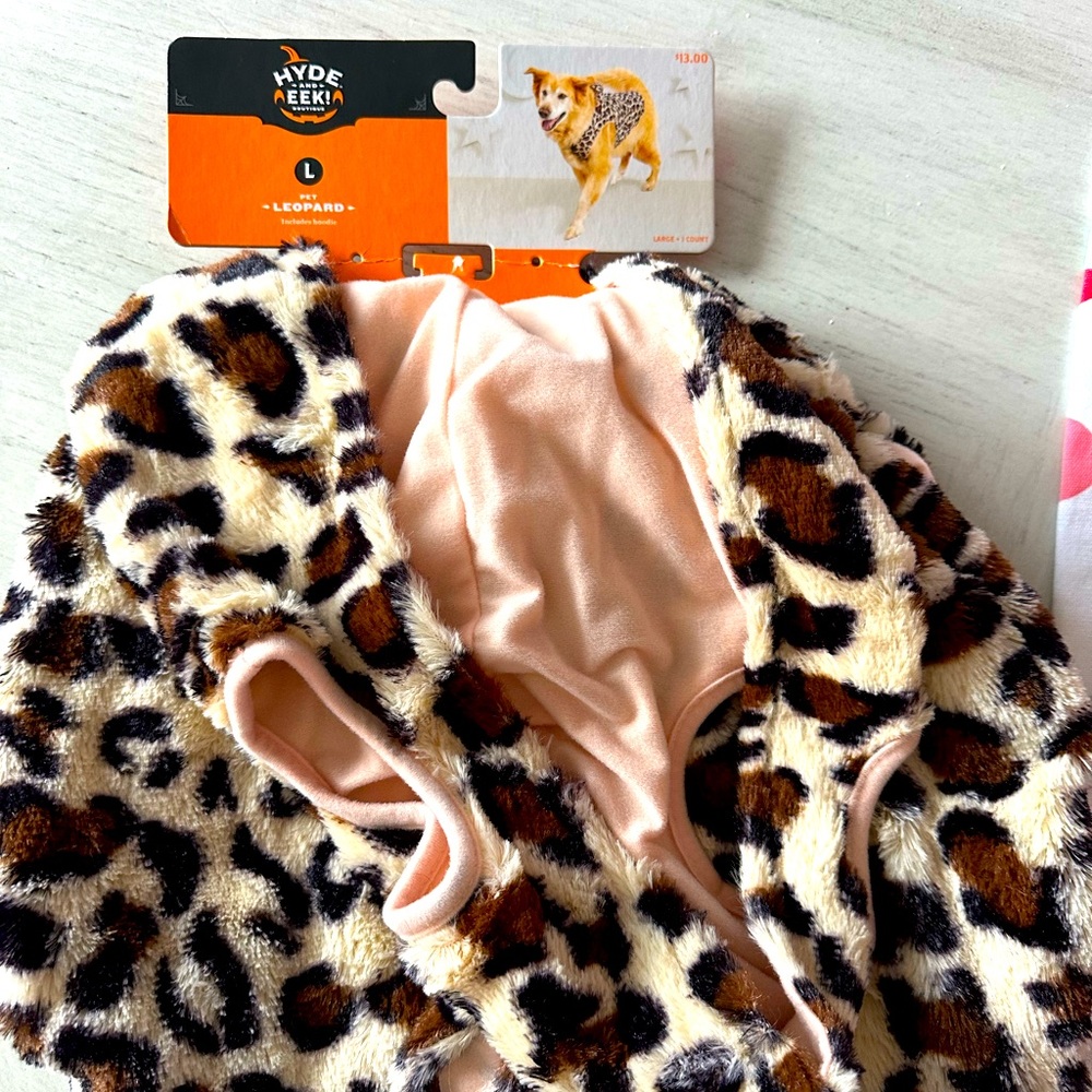 Brand New With Tags! Dog Leopard Costume